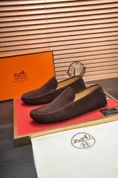 hermes cuir chaussures pour homme s_1243003